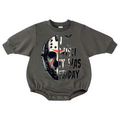 I Wish It Was Friday Print Romper