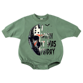 I Wish It Was Friday Print Romper