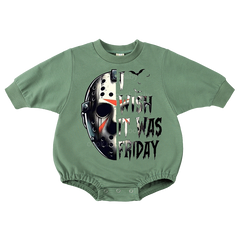 I Wish It Was Friday Print Romper