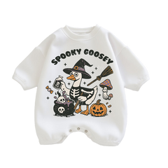 Baby Spooky coosey Print Romper