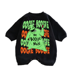 Baby Boogle Man Print Romper