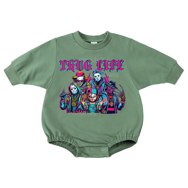 Baby Thug Life Print Romper