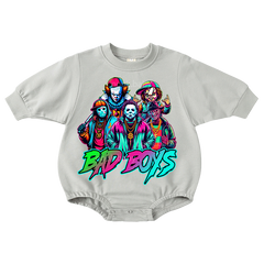 Baby Bad Boys Print Romper