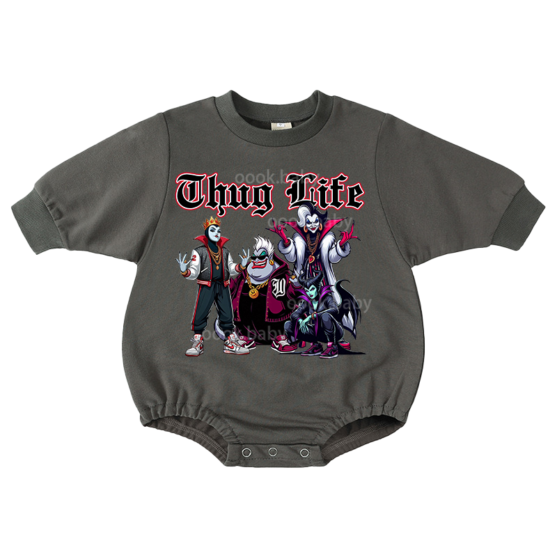 Baby Thug Life Print Romper