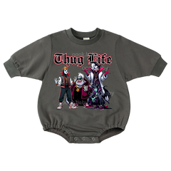 Baby Thug Life Print Romper