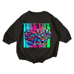 Baby Thug Life Print Romper