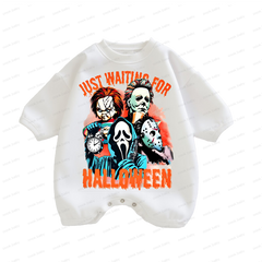 Baby Just Waiting For Halloween Print Romper