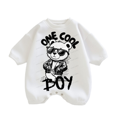 Baby One Cool Boy Print Romper