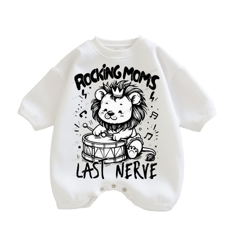 Baby Rocking Moms Print Romper