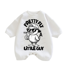 Baby Pretty Fly For A Little Guy Print Romper