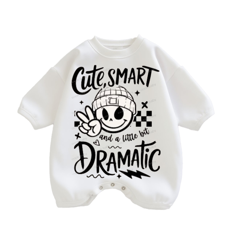 Baby Cute-Smart Print Romper