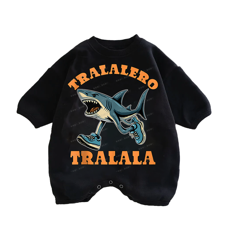 Baby Tralalero Print Romper