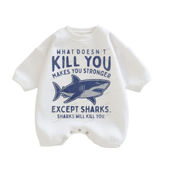 Baby What doesn't kill you makes you stronger Print Romper