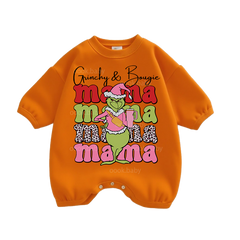 Baby mama Print Romper