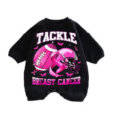 Baby Breast Cancer Print Romper