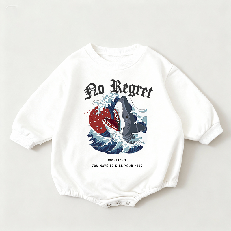 Baby No Regret Print Romper