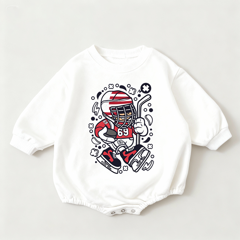Baby football-69 Print Romper