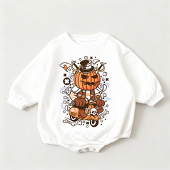 Baby Pumpkin ManPrint Romper