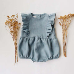 Baby Solid Color Seeveless Bodysuit