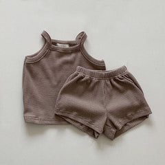 2-Piece Baby Solid Color Suit