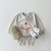 2pcs Baby Fower Casual Set