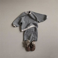 2-Piece Baby Solid Color Suit