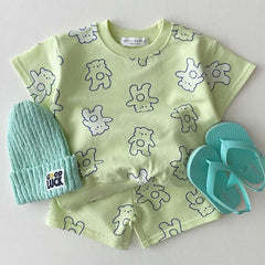 2-Piece Bear Print Set