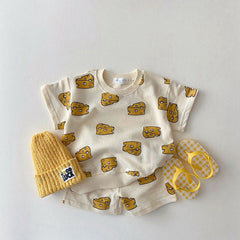 2-Piece Baby Cute Print Set