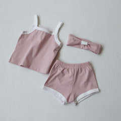 3-Piece Baby Solid Color Suit