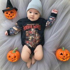 Baby Horror Movies Print Romper