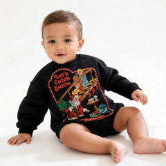 Baby Merry Christmas print Romper