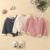 Baby pure color Casual Bodysuit