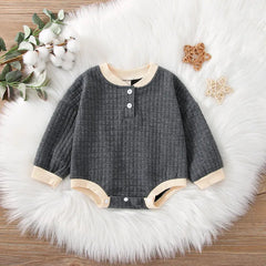 Baby pure color Casual Bodysuit