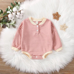 Baby pure color Casual Bodysuit
