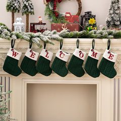 Christmas Knitted Stocking Gift Bag