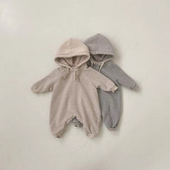 Baby Hooded Striped Romper