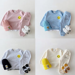 2pcs Baby Smiley Casual Set