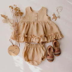 2 Piece Baby Solid Color Suit