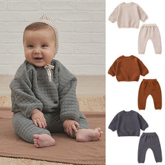 2-Piece Baby Solid Color Suit