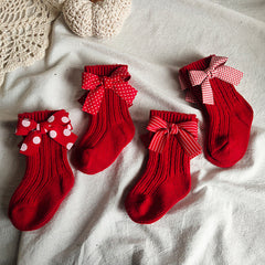 Baby Girl Bow Socks