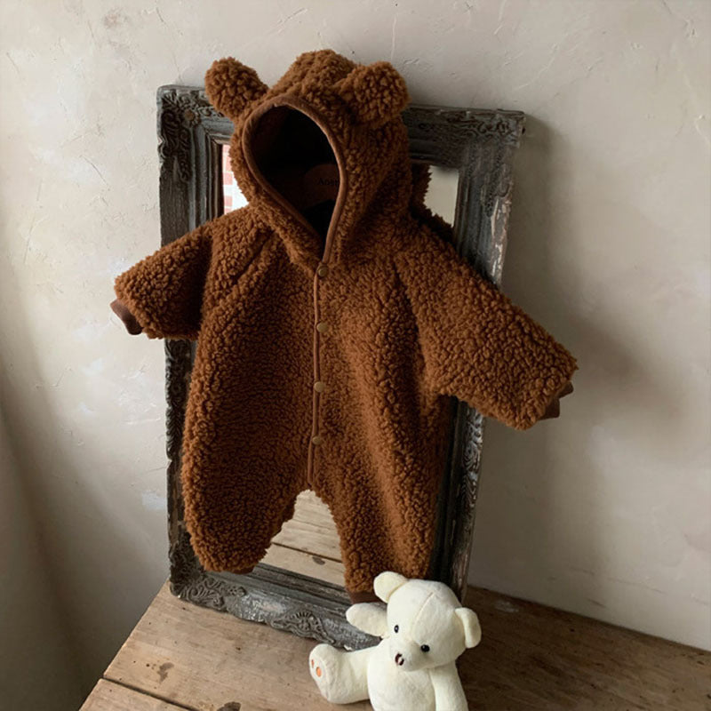 Baby Lamb Wool Thermal Romper