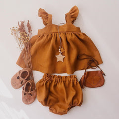 2 Piece Baby Solid Color Suit