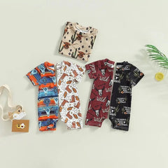 Baby Cow Print Romper