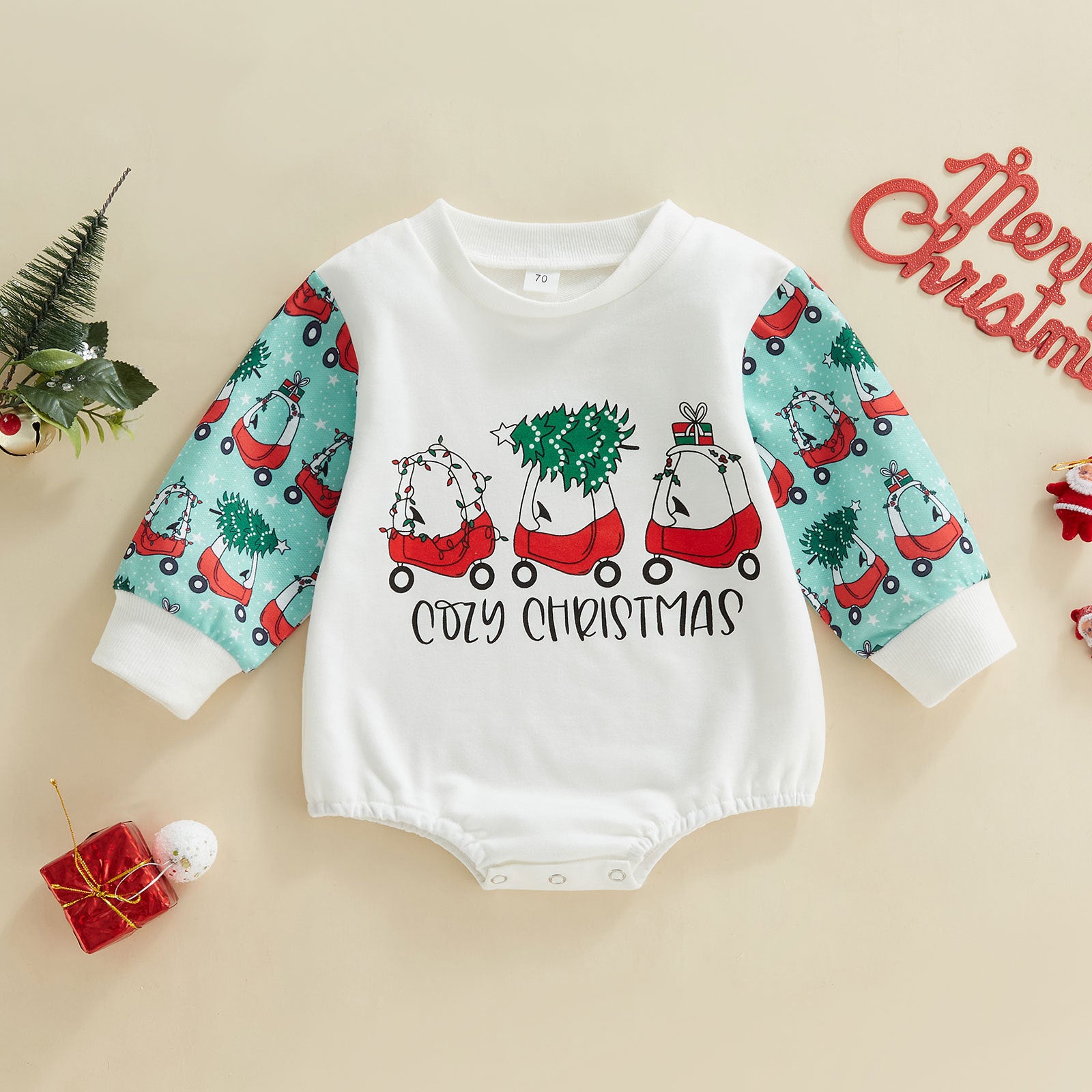 Baby Cozy Christmas Romper