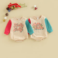 Baby Christmas Print Romper