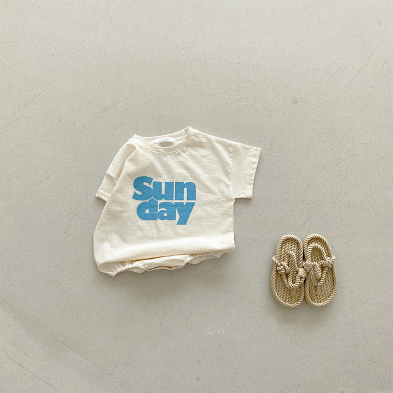 Baby Sun Day Print Romper