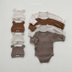 3-Piece Baby Solid Color Suit