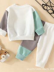 Baby Color Matching Casual Suit
