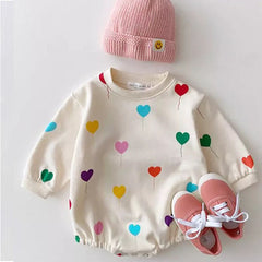 Baby Heart Print Bodysuit