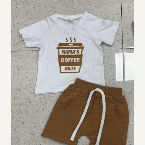 Baby Boy Mama's Coffee Date set